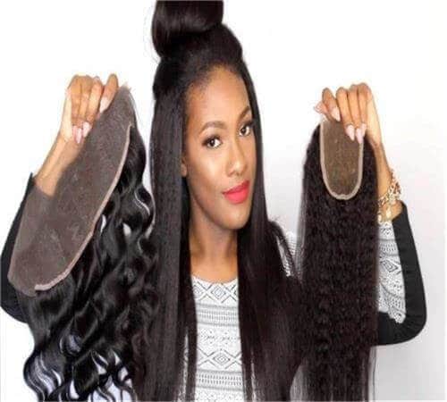 lace closure and lace frontal