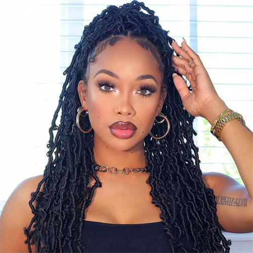 Top 50 Best Crochet Hairstyles For Black Women - Long Natural