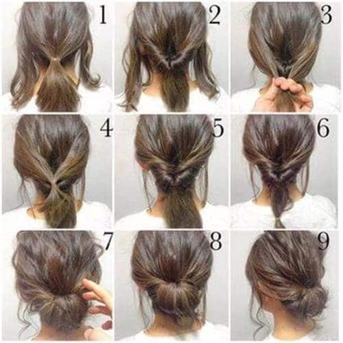 low tucked updo