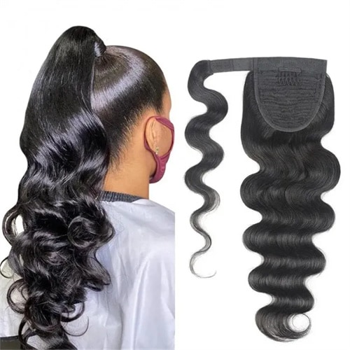body wave ponytail weave