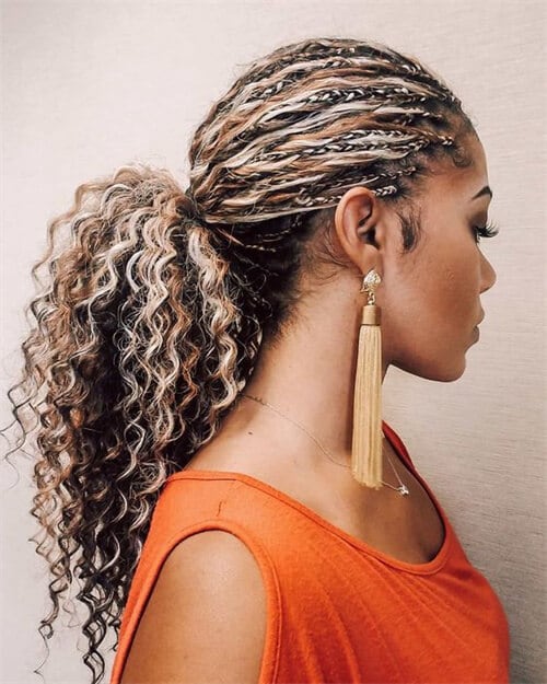 ponytail tree braids