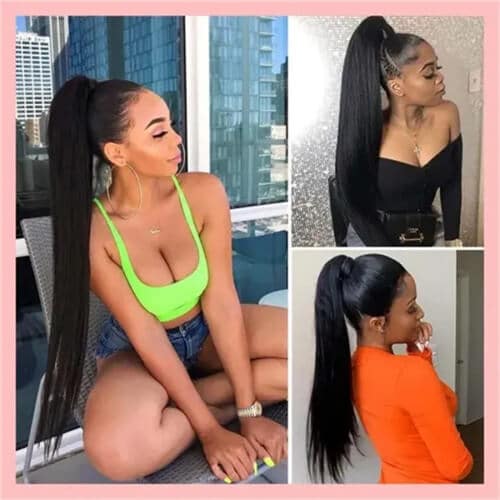 15 Pretty Ponytail Hairstyles with Weave