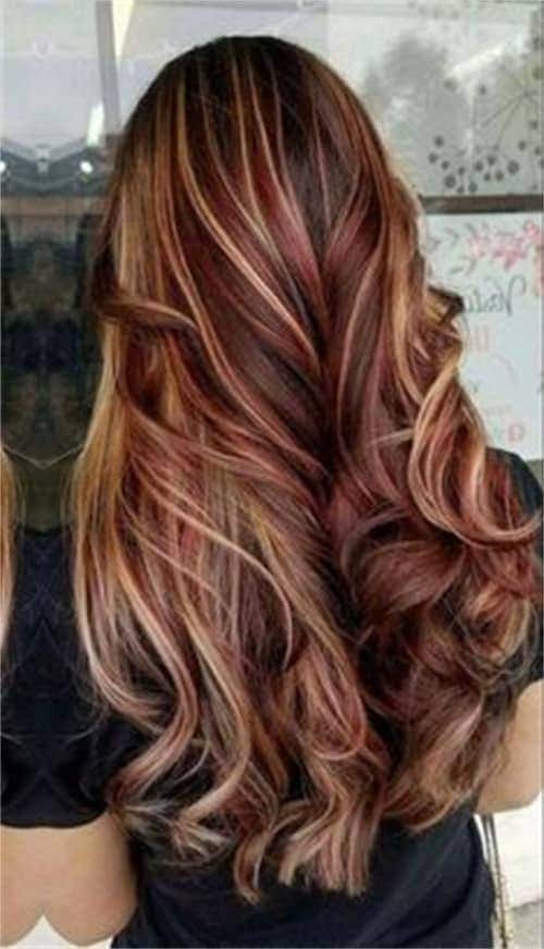 Grey Balayage on Red Hair