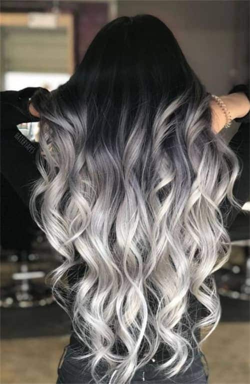 Grey Ombre Balayage Hair