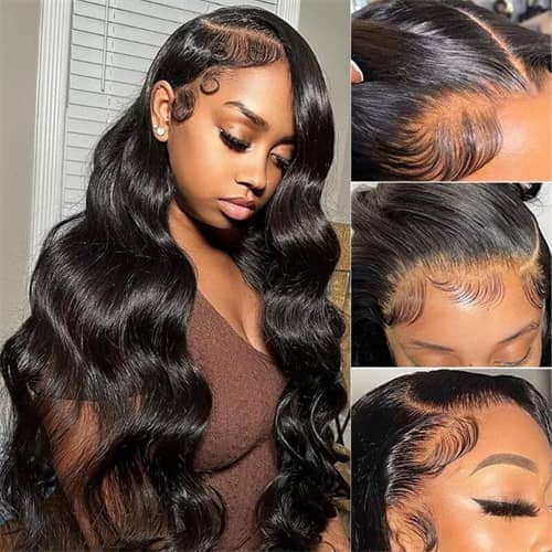 lace front 3D body wave hair