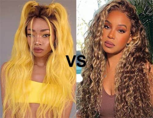 yellow vs blonde hair